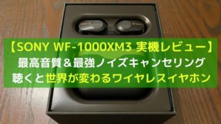 【神イヤホン】SONY WF-1000XM3レビュー｜最高音質や操作性など徹底解説